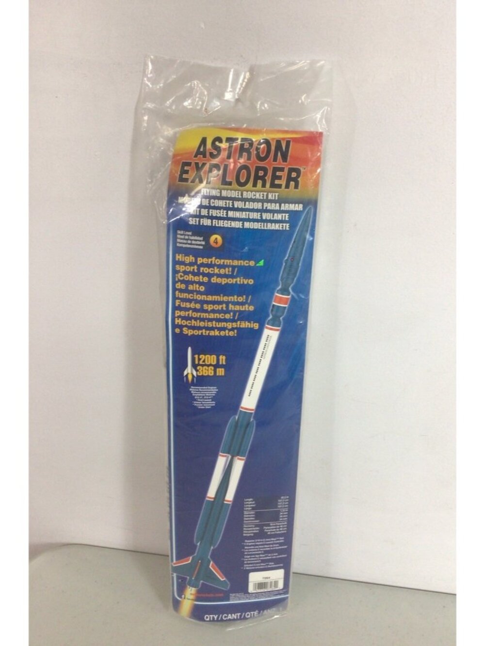 Astron Explorer Flying Rocket Model Kit New